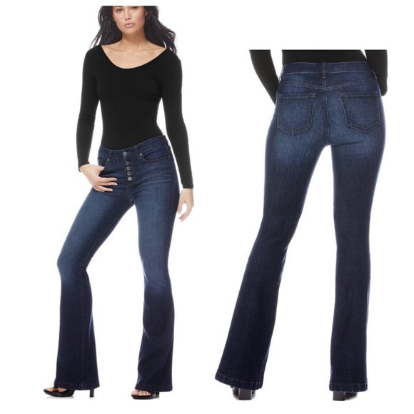 NWT NM Sanctuary Flare High Waist Stretch Jean - Picture 4 of 15